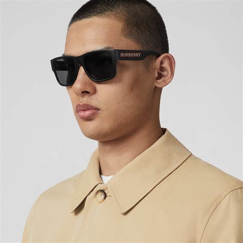 black and blue burberry sunglasses|men's black burberry shades.